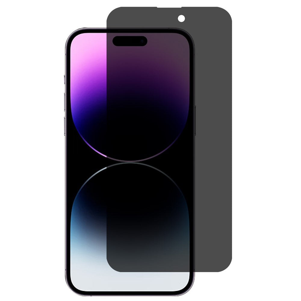 iPhone 15 Pro Sekretessskärmskydd 180-graders anti-spionage härdat glas heltäckande film