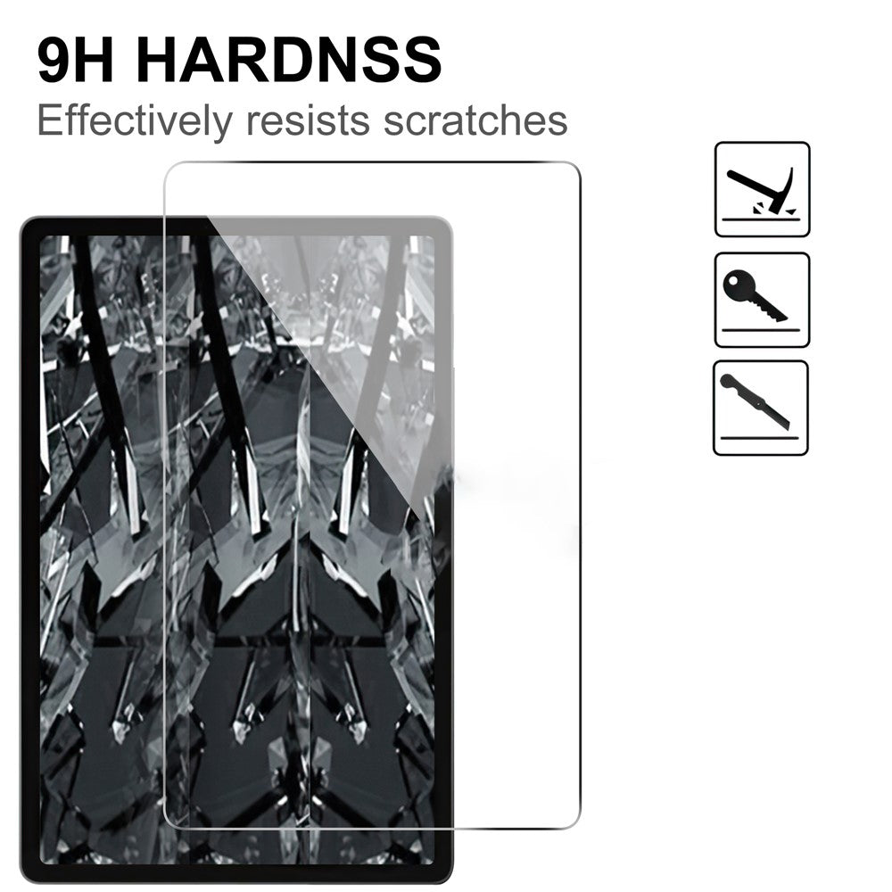 For Samsung Galaxy Tab S10+ / S9+ / Tab S8+ / Tab S7 FE Arc Edge Tempered Glass Screen Film Tablet Screen Protector