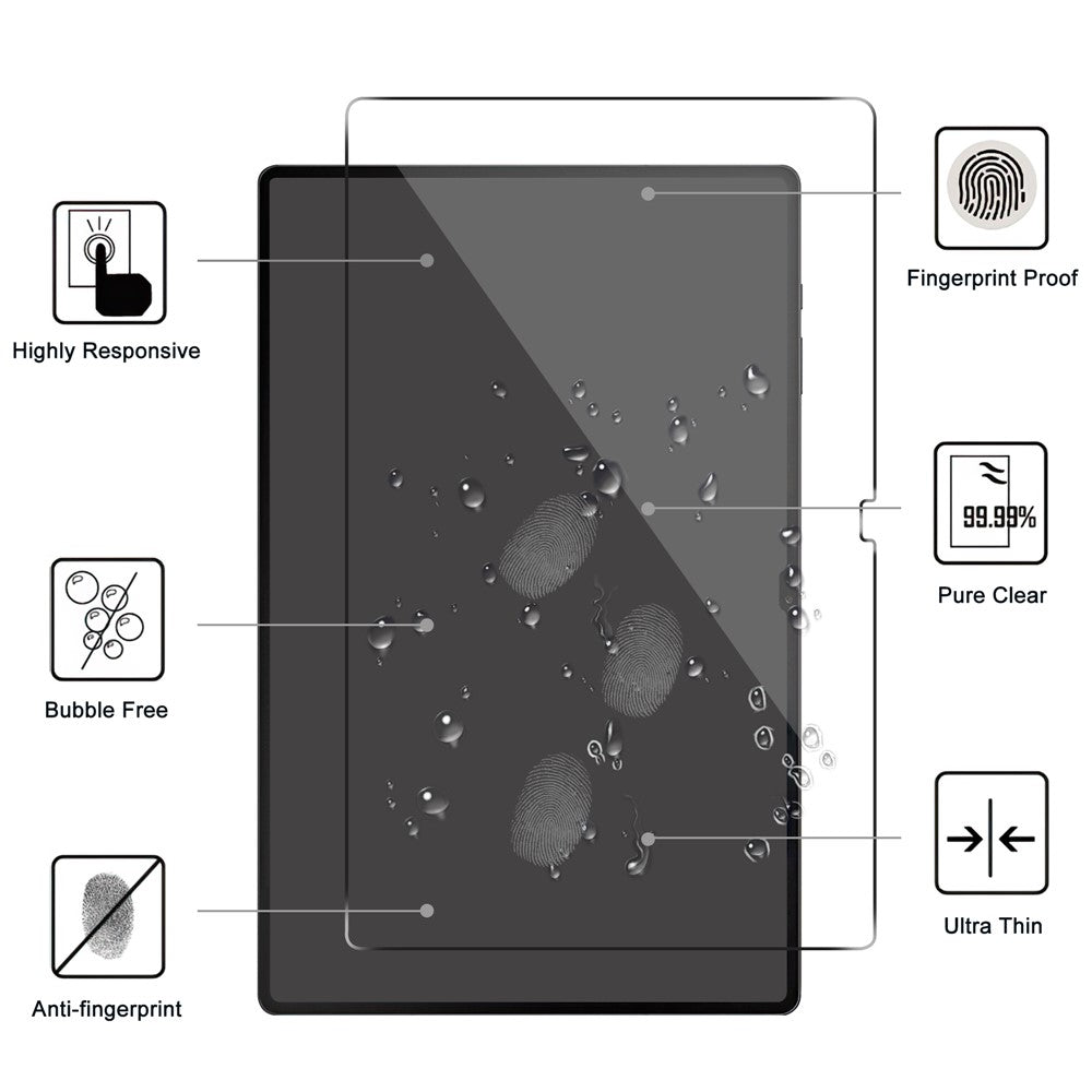 Samsung Galaxy Tab S11 Ultra / S10 Ultra / S9 Ultra / Tab S8 Ultra Surfplatta Skärmskydd Arc Edge Dammtät Härdat Glas Skärmfilm