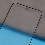 For Samsung Galaxy S23 FE Silk Printing Full Screen Protector Matte Anti-fingerprint Full Glue Tempered Glass Film