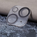 For iPhone 15 / 15 Plus Tempered Glass 3D Camera Lens Film Silk Printing Anti-scratch Phone Lens Protector