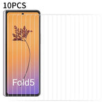 RURIHAI 10 st. skärmskydd för Samsung Galaxy Z Fold5 5G, 0,18 mm 2,5D bågformad kant med hög aluminium-kiselglasfilm