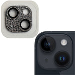 RURIHAI For iPhone 15 / 15 Plus Crystal Clear Camera Lens Protector Aluminum Alloy + Tempered Glass Lens Film