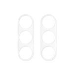 2 st för Samsung Galaxy S23 FE / M55 5G / C55 5G / F55 5G kameralinsskydd 3D Arc Edge härdat glas reptåligt linsskydd