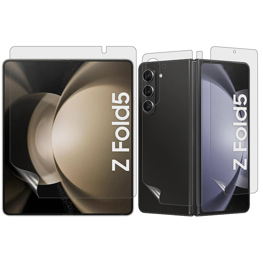 1 Set TPU+PET Hydrogel Film for Samsung Galaxy Z Fold5 5G , Full Cover Inside + Front + Back + Side Matte Protector