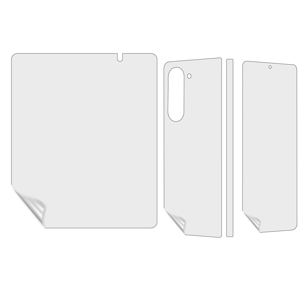 1 Set TPU+PET Hydrogel Film for Samsung Galaxy Z Fold5 5G , Full Cover Inside + Front + Back + Side Matte Protector