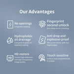 For Samsung Galaxy S23 Ultra Side Glue Full Screen Protector Anti-fingerprint Curved HD Tempered Glass Film
