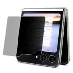 IMAK Privacy Outer Screen Protector for Samsung Galaxy Z Flip5 5G, Anti-Peeping Full Glue Tempered Glass Film