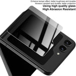 IMAK Privacy Outer Screen Protector for Samsung Galaxy Z Flip5 5G, Anti-Peeping Full Glue Tempered Glass Film