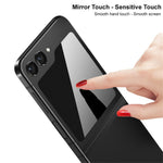 IMAK Privacy Outer Screen Protector for Samsung Galaxy Z Flip5 5G, Anti-Peeping Full Glue Tempered Glass Film