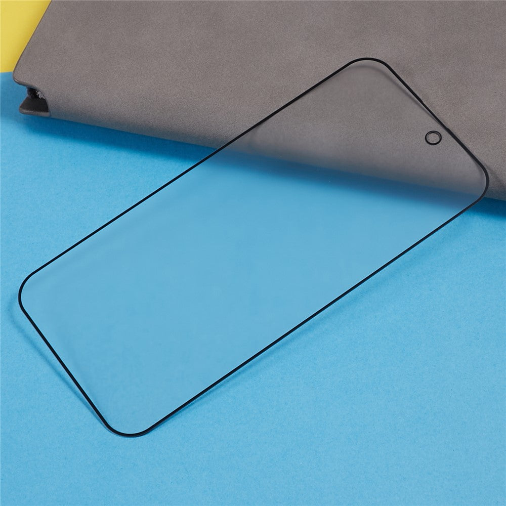 For iPhone 15 Pro Max AG Matte Screen Protector Tempered Glass Full Cover Anti-fingerprint Shield Film