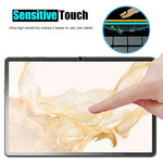 2 stk. skærmbeskytter til Samsung Galaxy Tab S10 FE / S9 FE / S9 / S8 / S7 hærdet glas gennemsigtighed 2.5D fuld dækning film