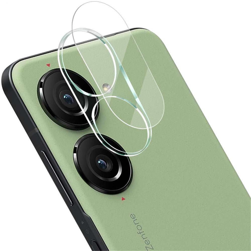 IMAK Kameralinsefilm til Asus Zenfone 10 5G, integreret hærdet glaslinsebeskytter + akryllinsedæksel