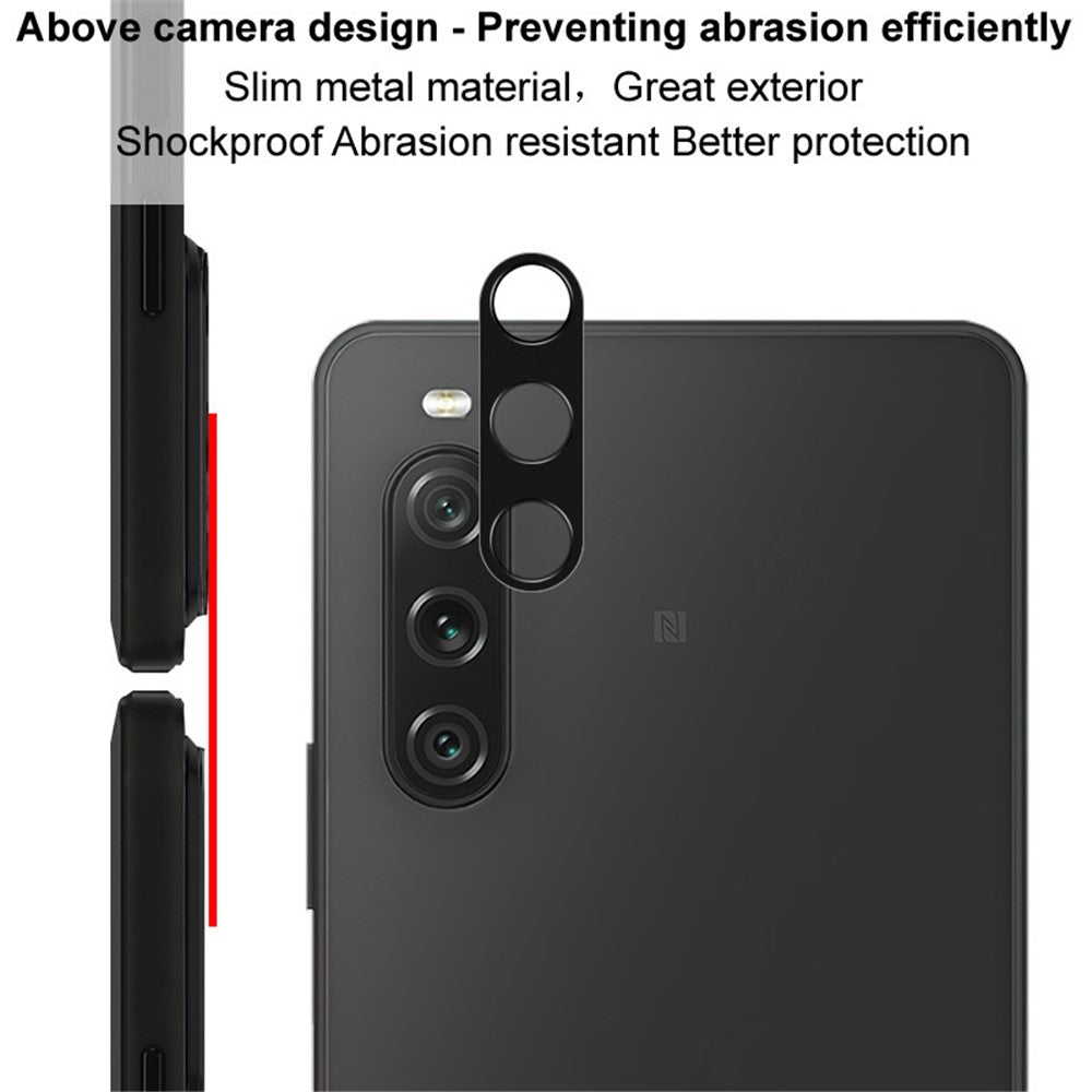 IMAK For Sony Xperia 10 V Metal Camera Lens Protector Anti-scratch Phone Rear Lens Bezel Protective Cover