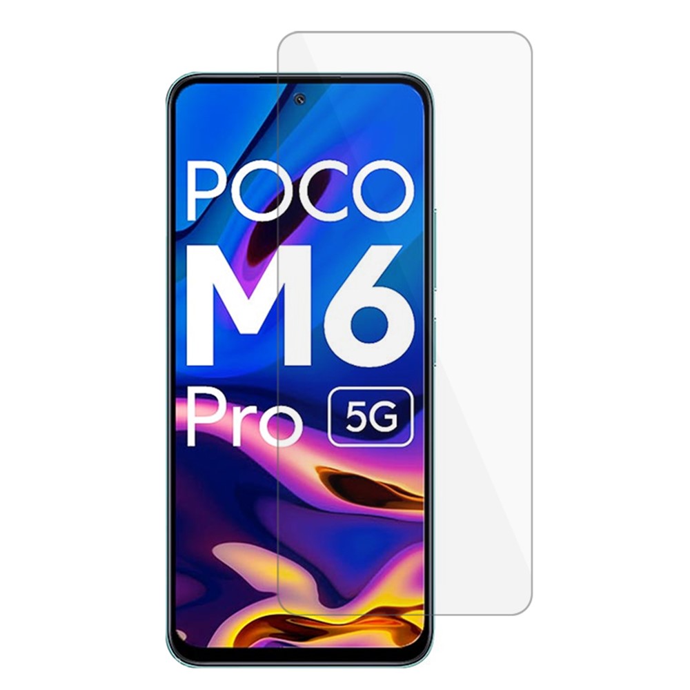 Xiaomi Redmi 13 5G / 13 4G / Redmi 12 5G (Global) / Poco M6 Pro 5G skærmbeskyttelse med Arc Edge, høj aluminium-silikone, glasfilm til mobilskærm