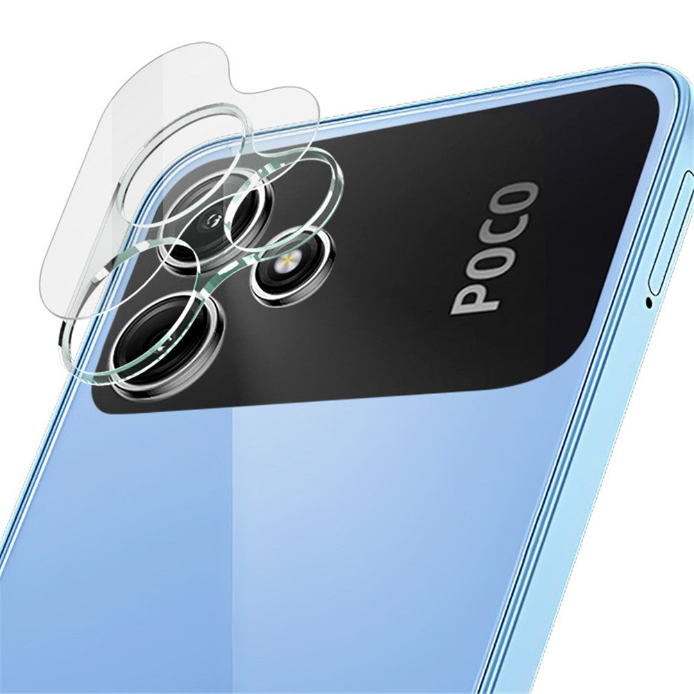 IMAK til Xiaomi Redmi 12 5G (Global) / Poco M6 Pro 5G HD klart objektivbeskyttelsesglas, integreret hærdet glasfilm + akrylobjektivbeskyttelse