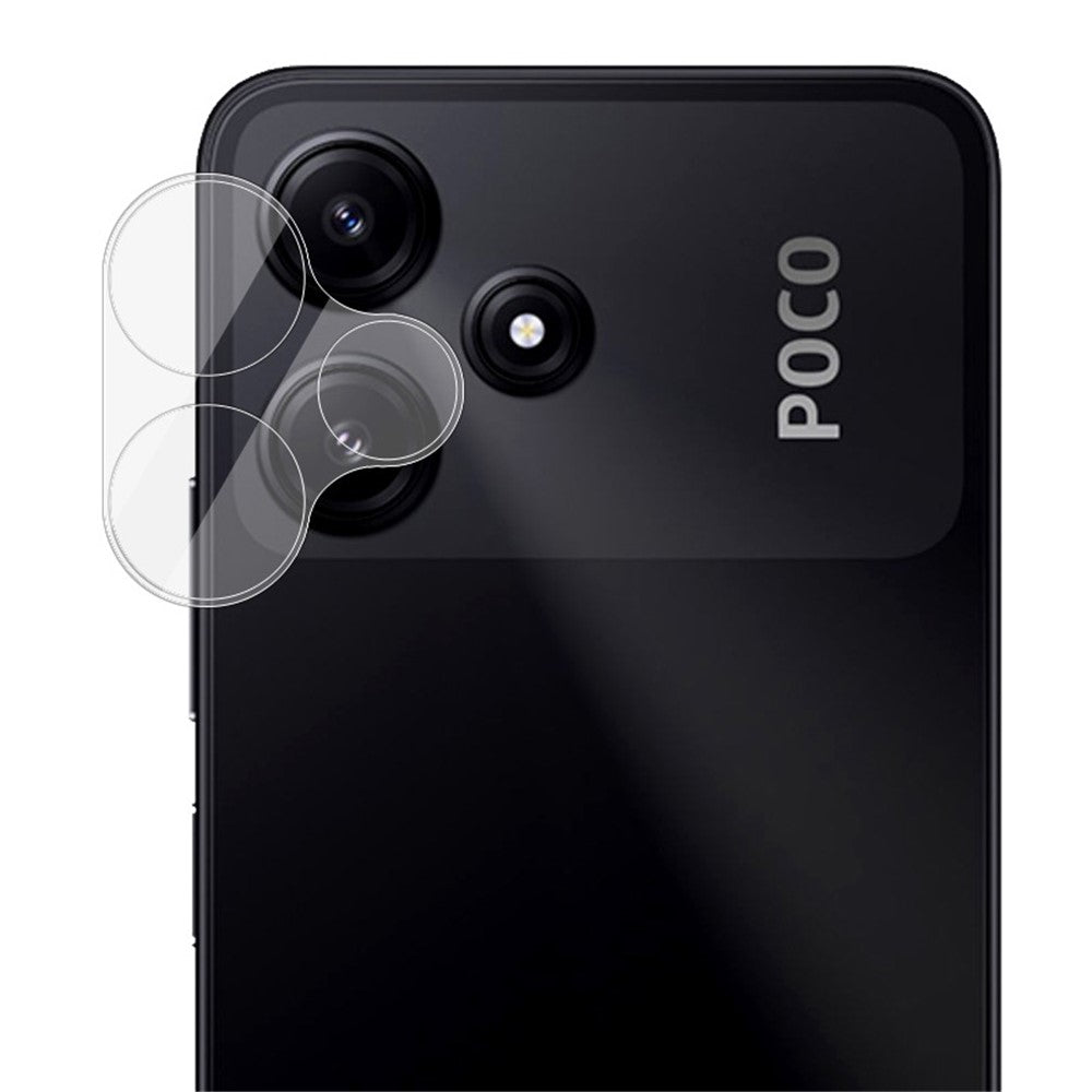 IMAK til Xiaomi Redmi 12 5G (Global) / Poco M6 Pro 5G HD klart objektivbeskyttelsesglas, integreret hærdet glasfilm + akrylobjektivbeskyttelse
