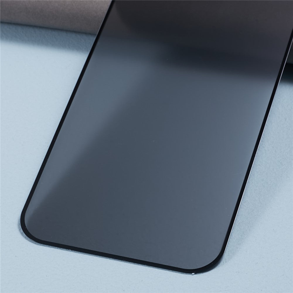 Til iPhone 15 Plus Mat Privacy Skærmbeskytter Fuld Dækning 180-graders Anti-spion Hærdet Glasfilm med Anti-støv Net