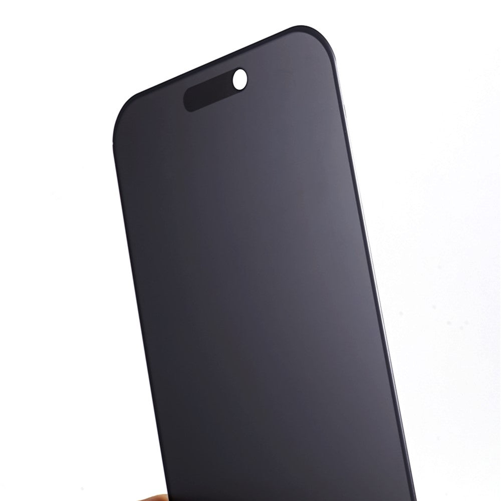 Til iPhone 15 Plus Mat Privacy Skærmbeskytter Fuld Dækning 180-graders Anti-spion Hærdet Glasfilm med Anti-støv Net