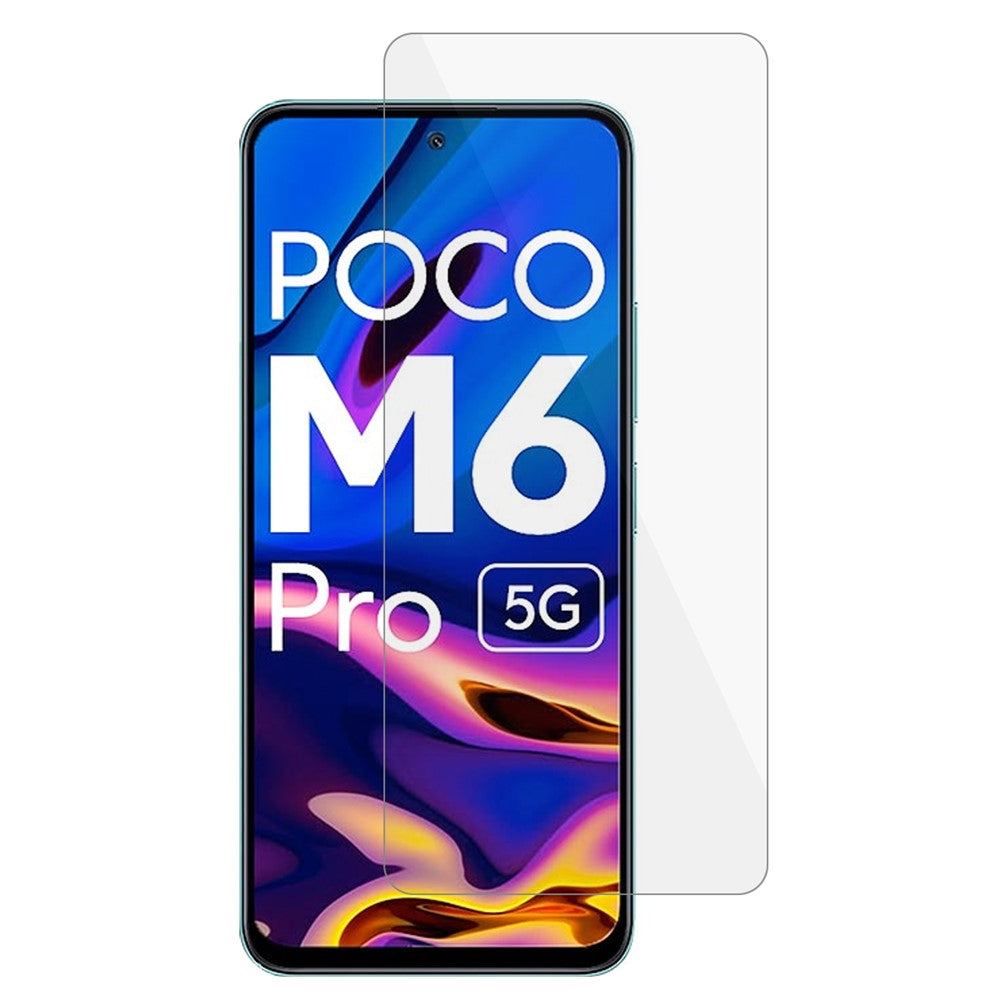 For Xiaomi Redmi 12 5G (Global) / Poco M6 Pro 5G Phone Screen Protector 0.3mm Arc Edge Tempered Glass HD Clear Film