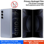 IMAK Anti-spy TPU Hydrogel Film III til Samsung Galaxy Z Fold5 5G, front + indvendig fuld skærmbeskytter