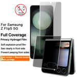 IMAK Anti-spy Hydrogel Film III For Samsung Galaxy Z Flip5 5G Front + Rear Small Screen Protector TPU Film