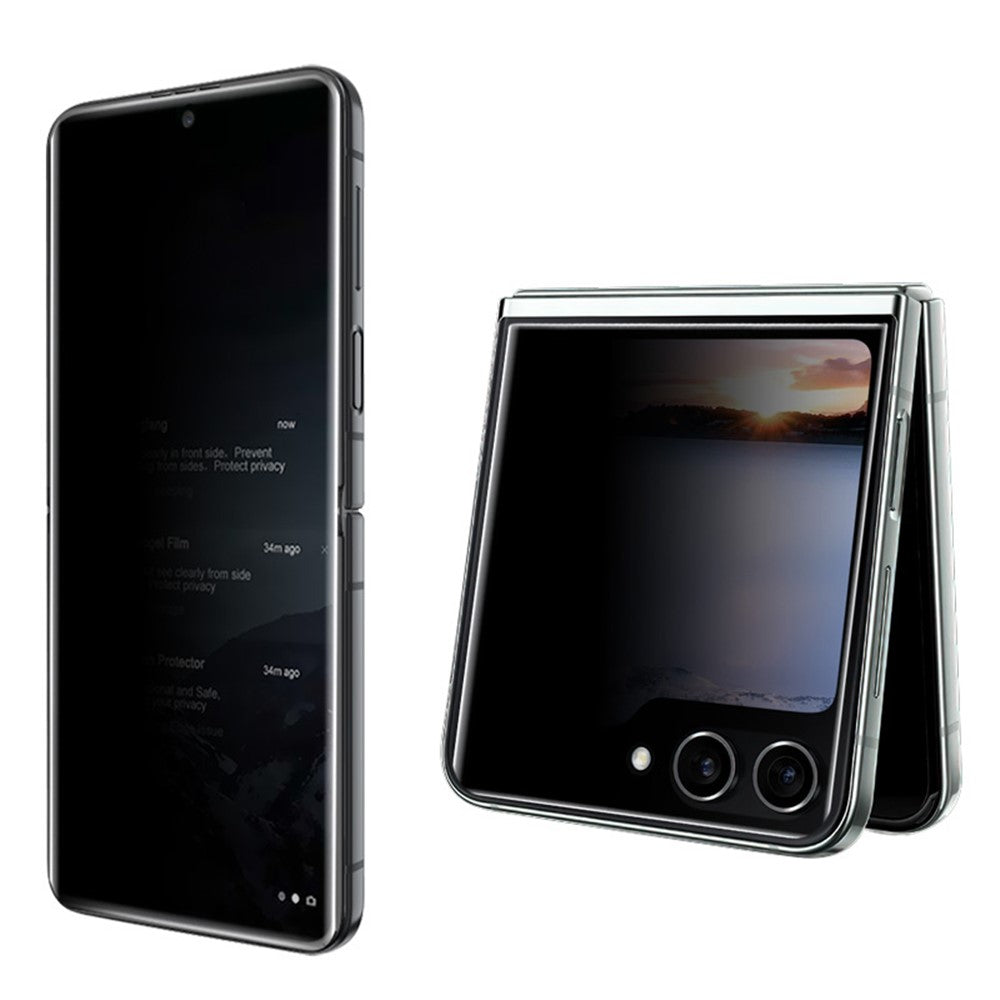 IMAK Anti-spy Hydrogel Film III For Samsung Galaxy Z Flip5 5G Front + Rear Small Screen Protector TPU Film