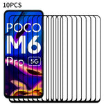 RURIHAI 10Pcs For Xiaomi Redmi 12 5G (Global) / Poco M6 Pro 5G Screen Protector 2.5D 0.26mm Secondary Hardening High Aluminum-silicon Glass Film