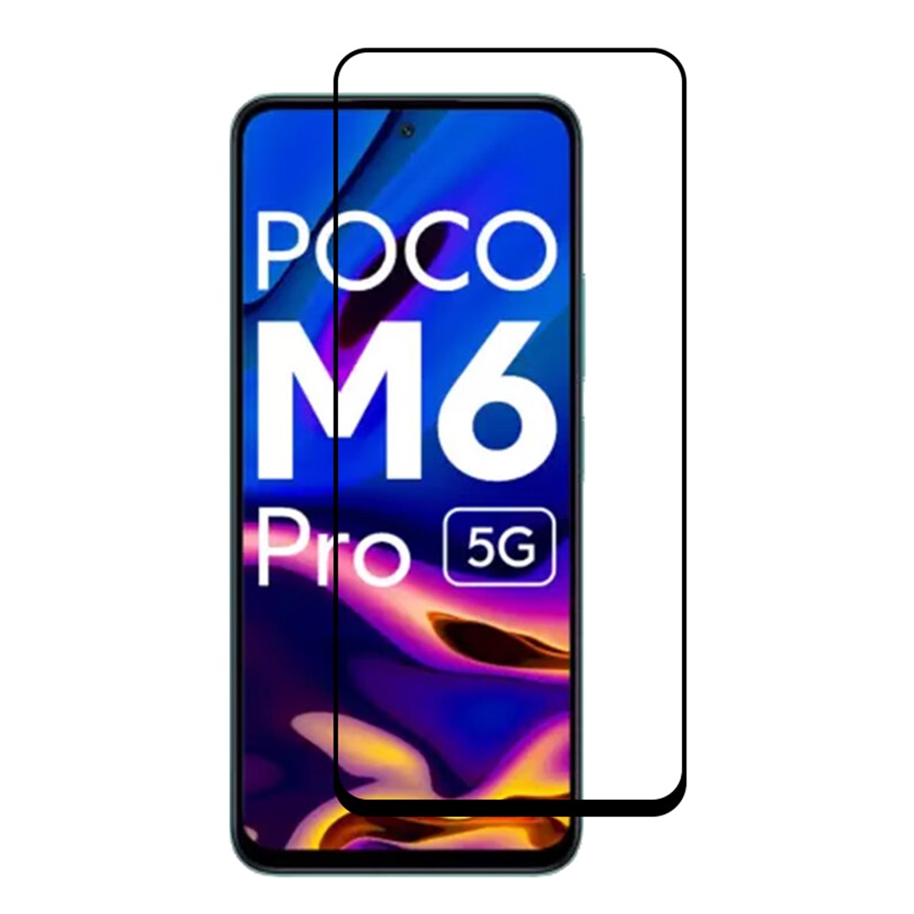 RURIHAI For Xiaomi Redmi 12 5G (Global) / Poco M6 Pro 5G High Aluminum-silicon Glass Screen Protector 0.26mm 2.5D Secondary Hardening Film