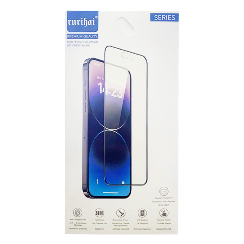 RURIHAI For Xiaomi Redmi 12 5G (Global) / Poco M6 Pro 5G High Aluminum-silicon Glass Screen Protector 0.26mm 2.5D Secondary Hardening Film