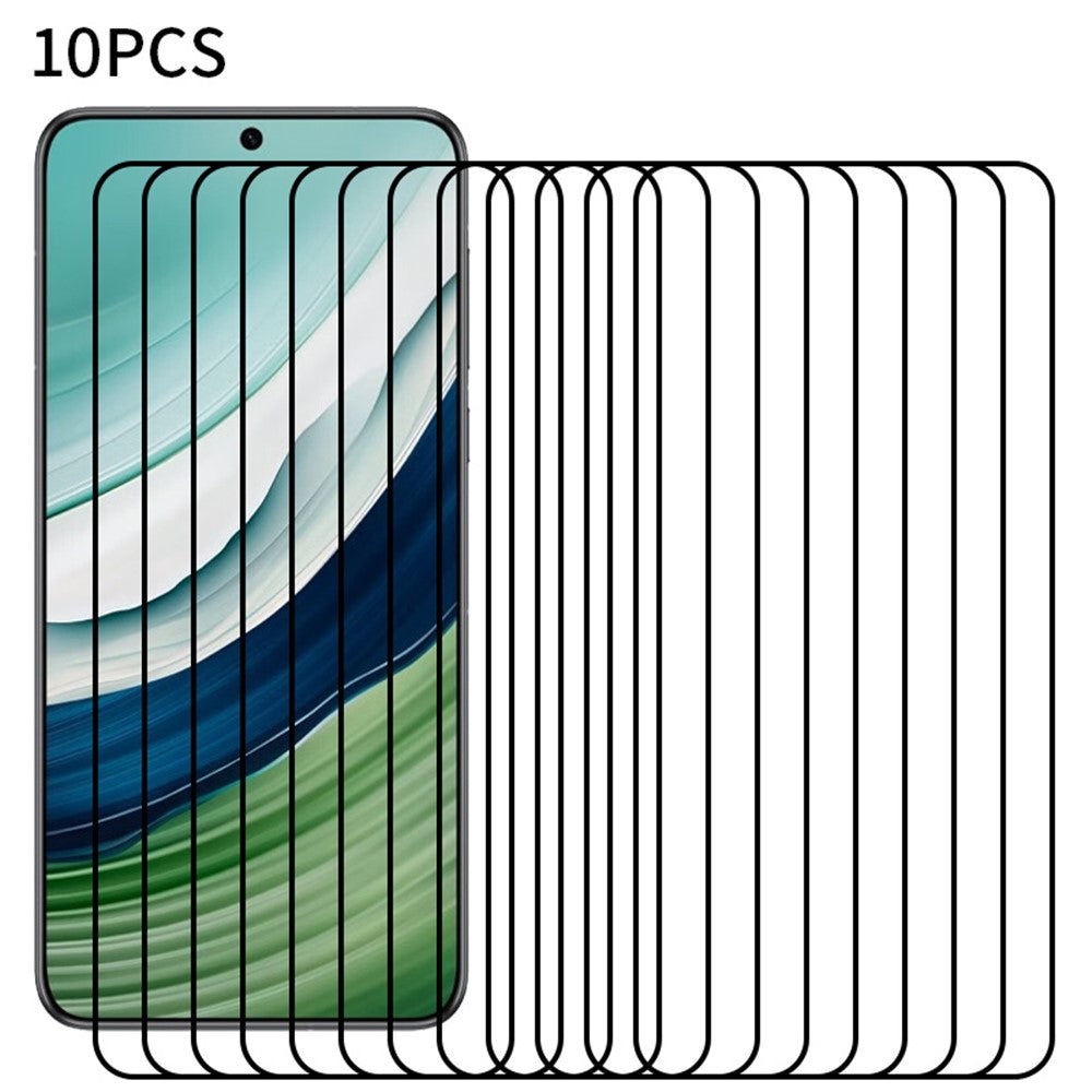 RURIHAI 10Pcs For Huawei Mate 60 Secondary Hardening Screen Protector Explosion-proof 2.5D 0.26mm High Aluminum-silicon Glass Film