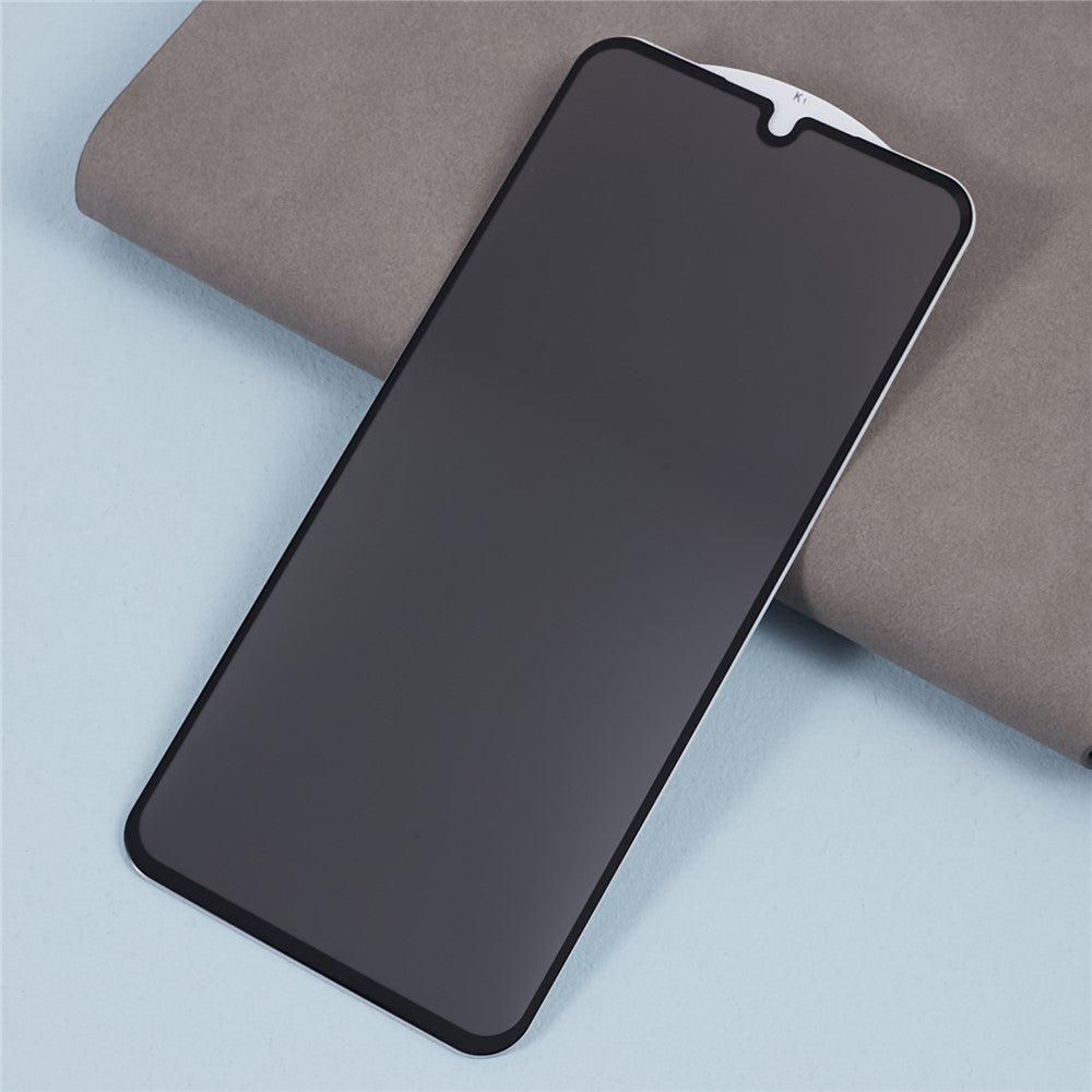 Anti-Spy Screen Protector for Samsung Galaxy A25 5G (Global) (161.0 x 76.5 x 8.3mm) , Side Glue Full Coverage Silk Printing Tempered Glass Film