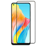 Screen Protector for Oppo A78 4G , Tempered Glass Silk Printing Full Cover Full Glue Protective Film