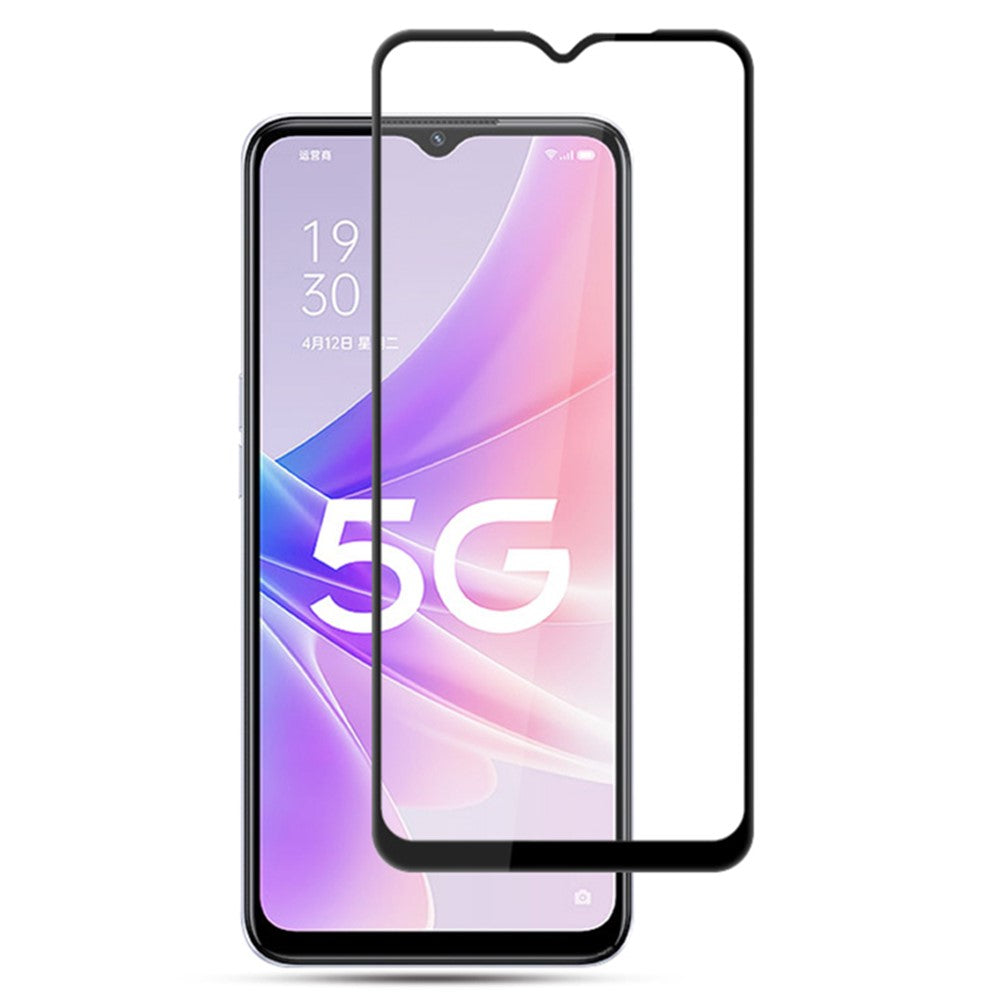 AMORUS For Oppo A78 5G / A58 5G Tempered Glass Full Screen Protector Silk Printing Full Glue Film