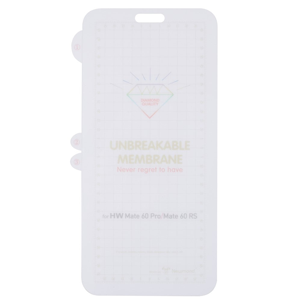 RURIHAI For Huawei Mate 60 Pro / 60 Pro+ Full Screen Protector Ultra Clear TPU Film (Support Fingerprint Unlock)