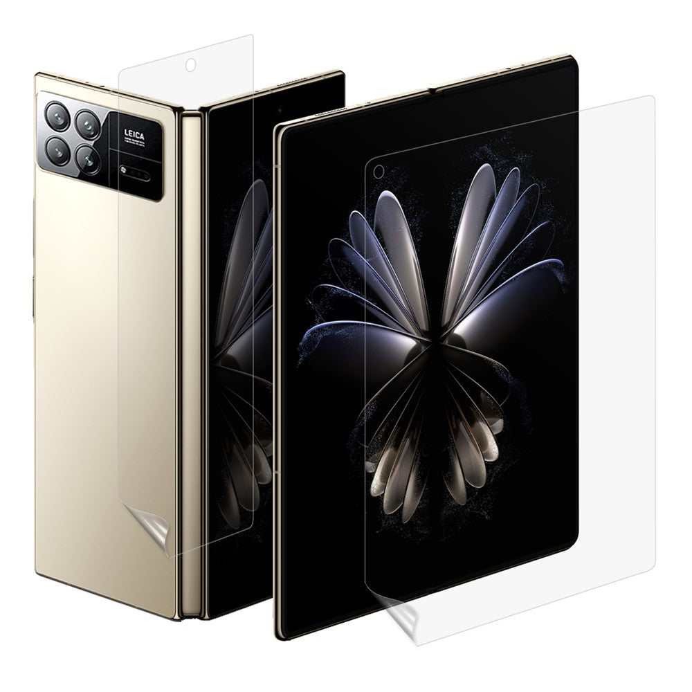 Xiaomi Mix Fold 3 5G 1 set mjuk TPU-film inuti + fram + baksida heltäckande HD genomskinligt skydd