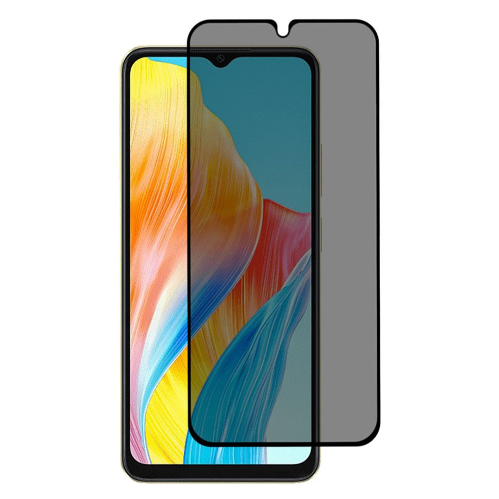 Oppo A38 4G / A9 (2020) 180 graders antispionfilm härdat glas, heltäckande skärmskydd