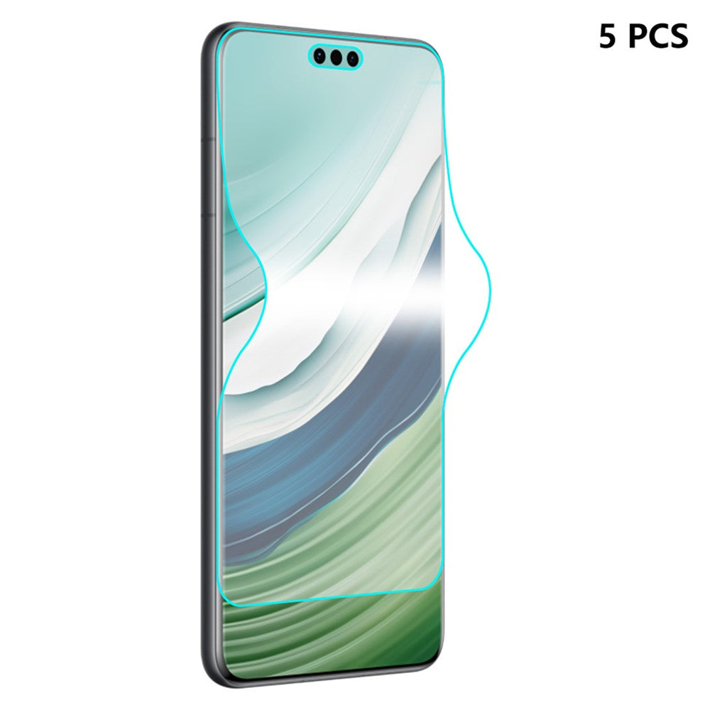ENKAY HAT PRINCE 5 st för Huawei Mate 60 Pro+ / Mate 60 Pro reptålig TPE+PET+TPU hydrogelfilm mobilskärmskydd