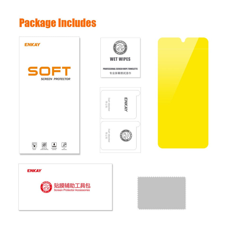 ENKAY HAT PRINCE For Huawei Mate 60 Flexible TPE+PET+TPU Hydrogel Film Phone Screen Protector