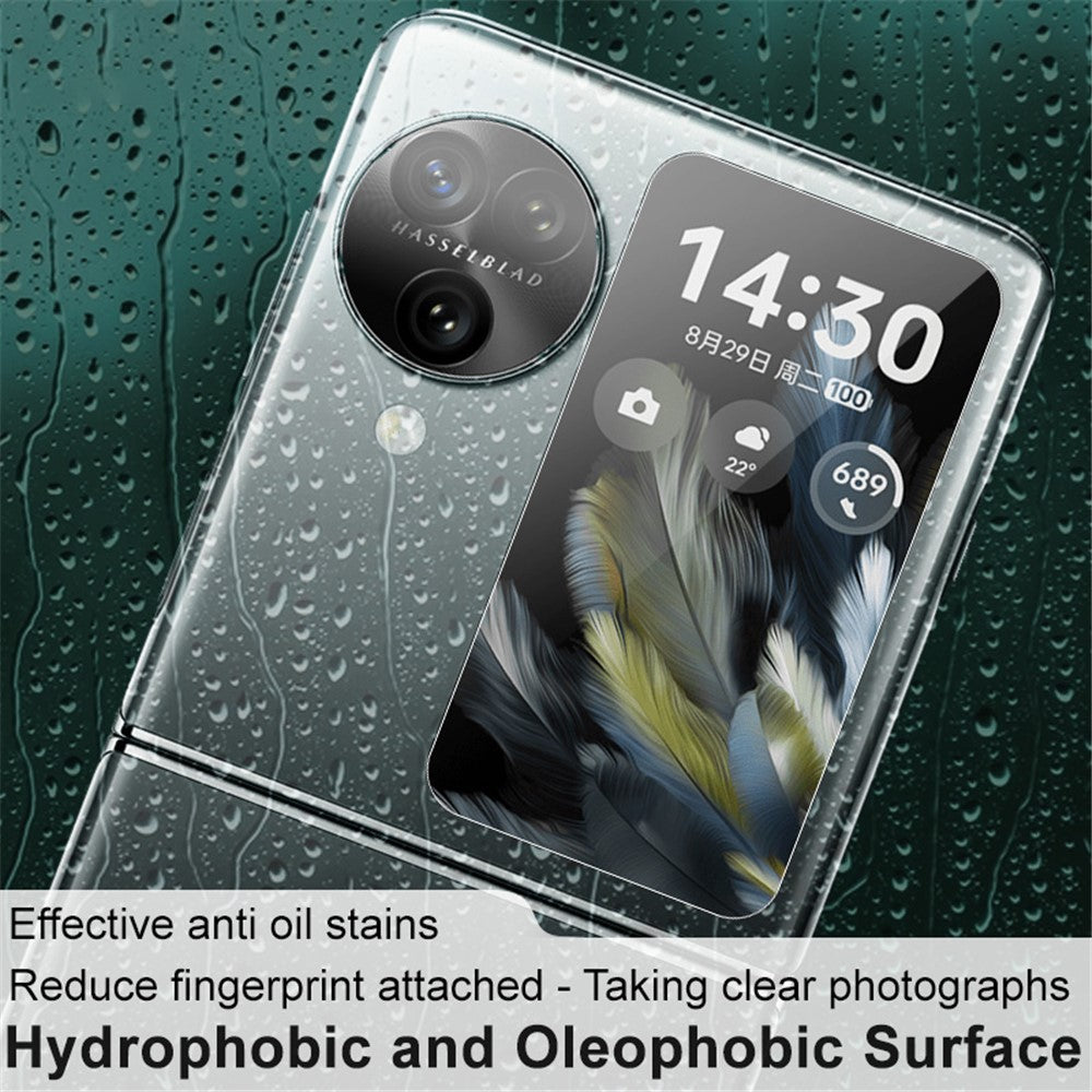 IMAK For Oppo Find N3 Flip 5G Tempered Glass Camera Lens Film with Rear Small Screen Protector Set