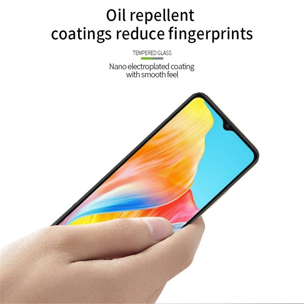 PINWUYO JK Härdat Glas Film Series-2 för Oppo A38 4G Skärmskydd Explosionsskyddande Heltäckande Film