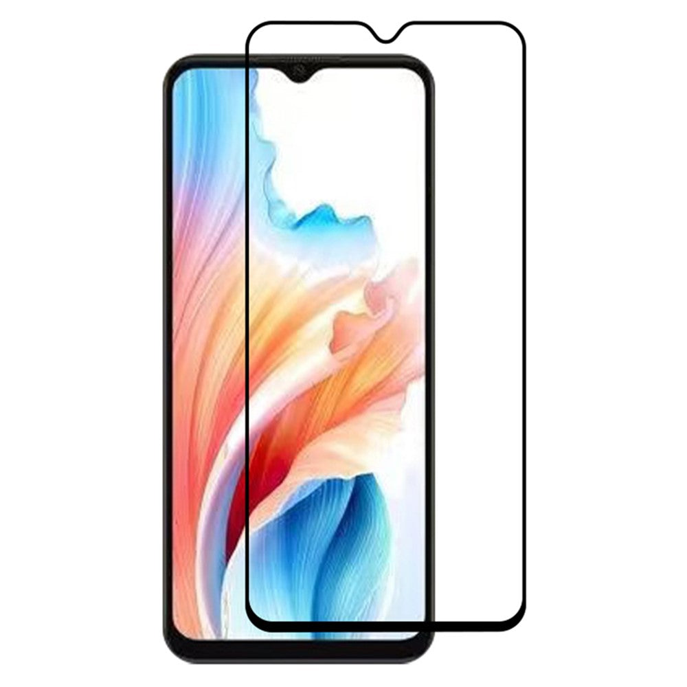 RURIHAI För Oppo A38 4G Skärmfilm Sekundärhärdande 0,26 mm 2,5D Helklistrad Skärmskydd