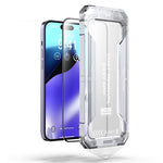 For iPhone 15 Pro Max Dust-free Installation Tempered Glass Film Silk Printing HD Clear Full Screen Protector