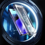 For iPhone 15 Pro Max Dust-free Installation Tempered Glass Film Silk Printing HD Clear Full Screen Protector