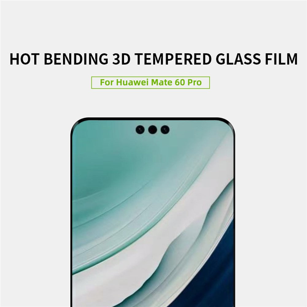 MOFI For Huawei Mate 60 Pro / 60 Pro+ 3D Curved Hot Bending Tempered Glass Full Glue Film Screen Protector