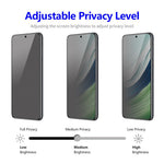 ENKAY HAT PRINCE 2-pack för Huawei Mate 60 härdat glas skärmskydd 28-graders anti-spion sekretessfilm