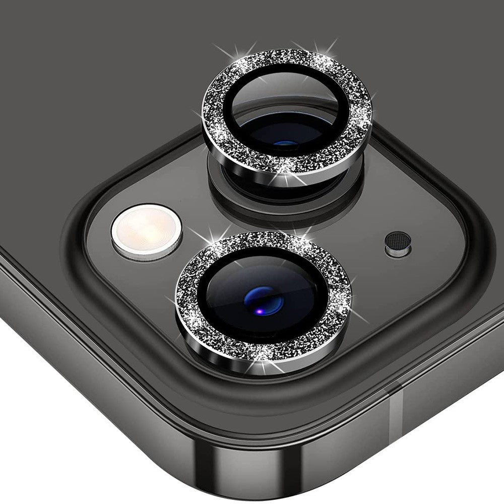 ENKAY HAT PRINCE For iPhone 15 / 15 Plus Camera Lens Protector Glitter Tempered Glass Lens Film
