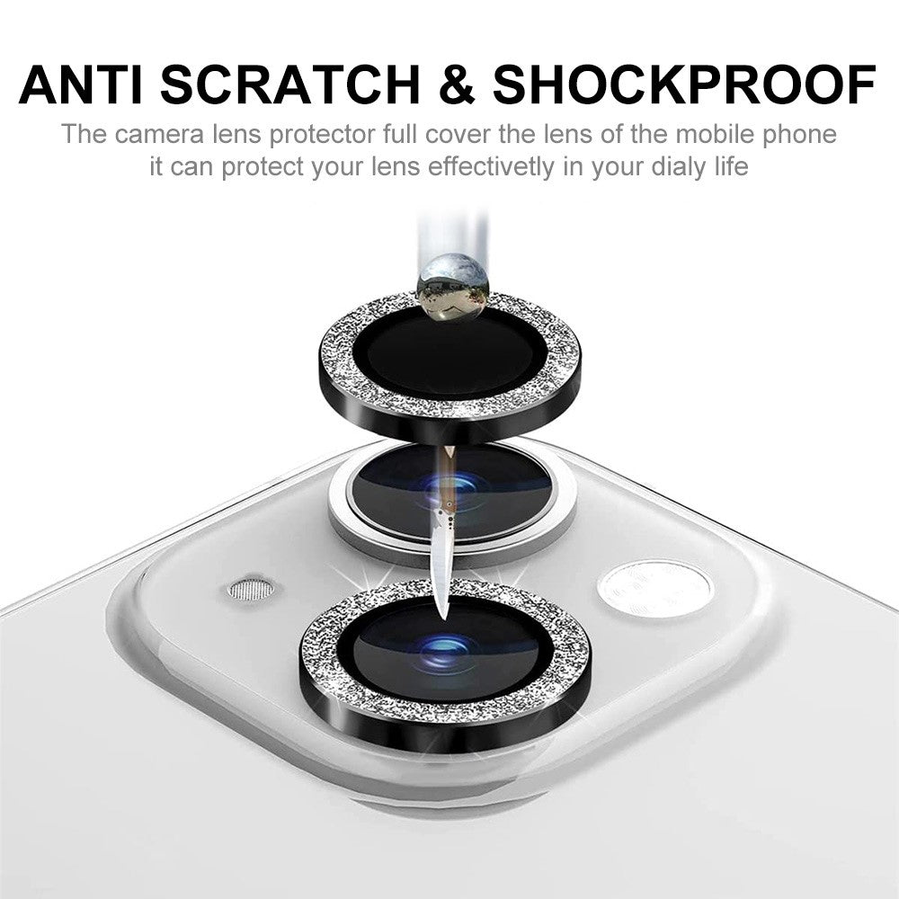 ENKAY HAT PRINCE For iPhone 15 / 15 Plus Camera Lens Protector Glitter Tempered Glass Lens Film