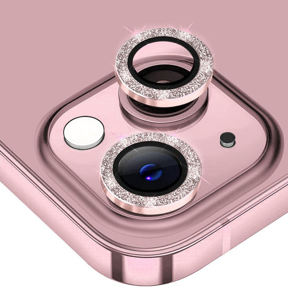 ENKAY HAT PRINCE For iPhone 15 / 15 Plus Camera Lens Protector Glitter Tempered Glass Lens Film