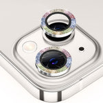 ENKAY HAT PRINCE For iPhone 15 / 15 Plus Camera Lens Protector Glitter Tempered Glass Lens Film